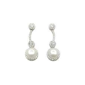 PENDIENTES PERLA LARGOS