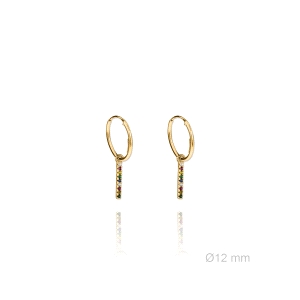 PENDIENTES AROS COLOR JAVIER CANDELAS