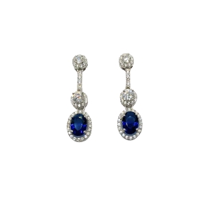 PENDIENTES LARGOS AZUL