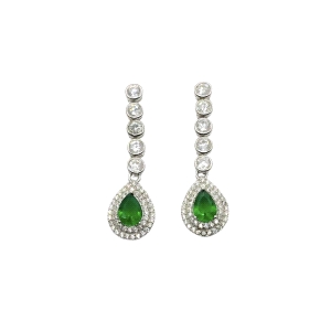 PENDIENTES LARGOS VERDE