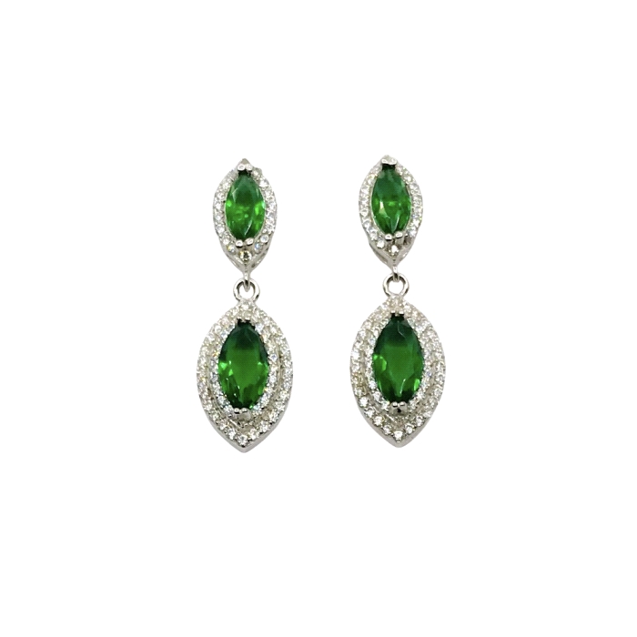 PENDIENTES LARGOS VERDE